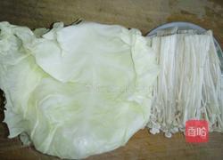 卷心菜卷金针菇的做法图解2