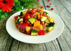 彩椒花生仁拌黄瓜