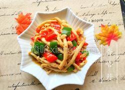 彩椒海鲜菇炒鸡蛋