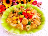 彩椒炒虾仁油菜