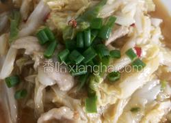 白菜溜肉片