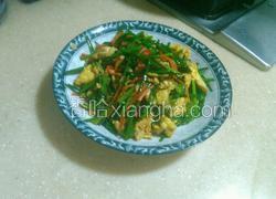 韭菜花胡萝卜炒鸡蛋