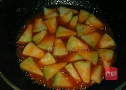 茄汁哈密瓜咕噜肉的做法图解8