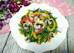 彩椒韭菜花炒墨鱼仔