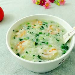 虾仁青菜粥的做法[图]