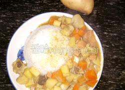 咖喱鸡腿饭～