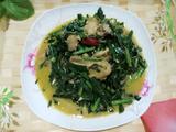 韭菜炒蛤肉