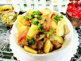 彩椒土豆烧牛肉