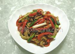 彩椒香菇肉丝