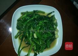 清淡的一个人的晚餐（空心菜和鸡蛋）的做法图解3