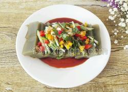 彩椒绿豆凉粉
