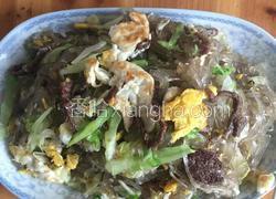 牛肉鸡蛋炒地瓜粉丝