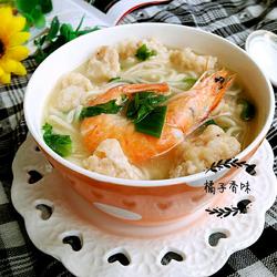 猪肉虾丸龙须面