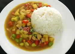 咖喱鸡块饭