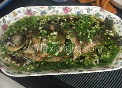 葱油清蒸鲫鱼