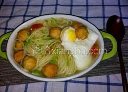鱼丸鸡蛋长寿面