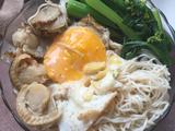 扇贝鸡蛋菜心面的做法[图]