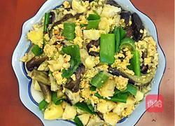 农家菜辣椒鸡蛋焖子(也叫鸡蛋酱)拌茄子土豆的做法图解14