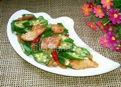 秋葵炒肉片