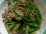长丝瓜炒肉
