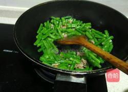 肉糜炒四季豆的做法图解5