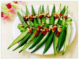 蒜香耗油秋葵的做法[图]