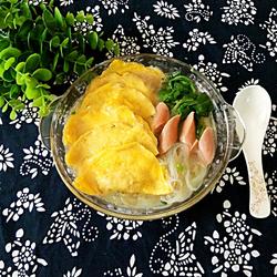 菠菜蛋饺粉丝汤的做法[图]