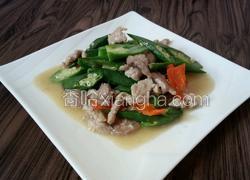 秋葵炒肉片