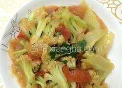番茄炒菜花