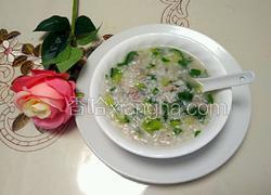 青菜瘦肉粥