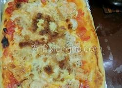 肉松海鲜滑鸡披萨