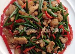 韭菜花炒肉丝