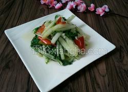 双椒炒小白菜