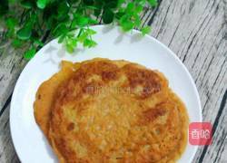 胡萝卜鸡蛋葱花饼的做法图解7