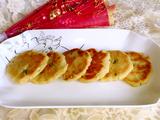 葱香豆渣鸡蛋饼