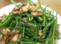 韭菜花炒猪肉