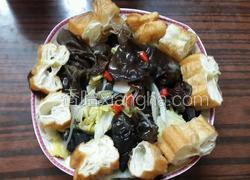 上汤娃娃菜粉丝烩油条