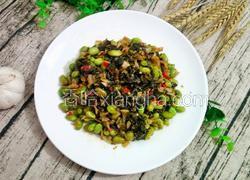 酸菜炒毛豆