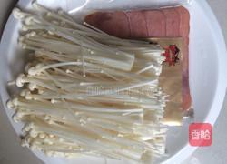 培根金针菇卷的做法图解1