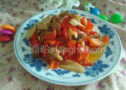 红辣椒杏鲍菇炒肉
