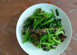 青菜炒香菇