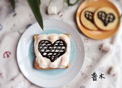 棉花糖爱心吐司