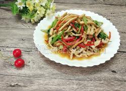 香芹豆干炒肉丝