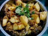 鸡腿炖土豆