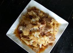 肉片炒花菜