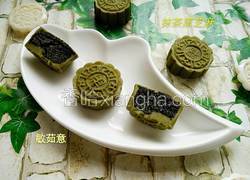 抹茶黑芝麻月饼