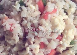 彩色肉丝蛋炒饭