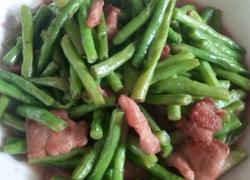 五花肉炒菜豆