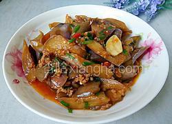 酱爆肉末茄子