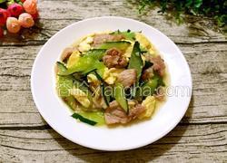 黄瓜鸡蛋炒肉片